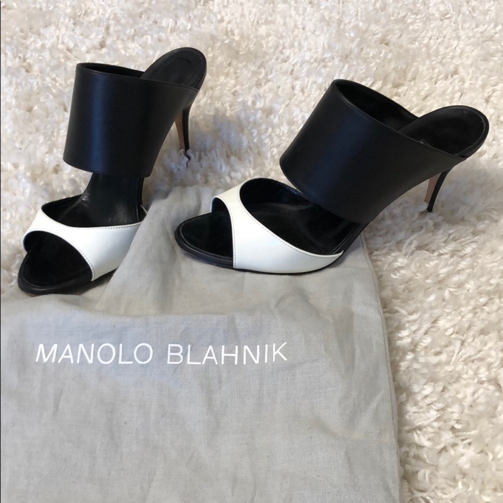 Manolo Blahnik Color Block Heels